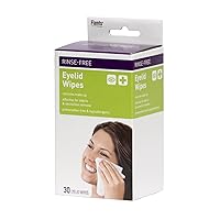 Flents Makeup Remover Wipes, 30 Count, Wipes for Eyelides and Eyes, Individually Packaged, Ideal for Travel, Hypoallergenic, (68300)