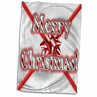 3dRose Edmond Hogge Jr Christmas - Merry Christmas - Towels (twl-36709-1)
