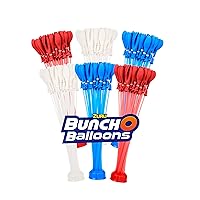 Bunch O Balloons Rapid-Filling Red, White and Blue Water Balloons 6 Pack (100 Balloons) (Amazon Exclusive)