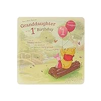 Granddaughter Winnie the Pooh 1st Birthday Card, 210 x 210 mm, Envelope Included