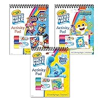 Crayola Nickelodeon Color Wonder Bundle (3 Pack), Mess Free Activity Pads & Markers, Toddler Coloring, Kids Easter Gifts, 3+