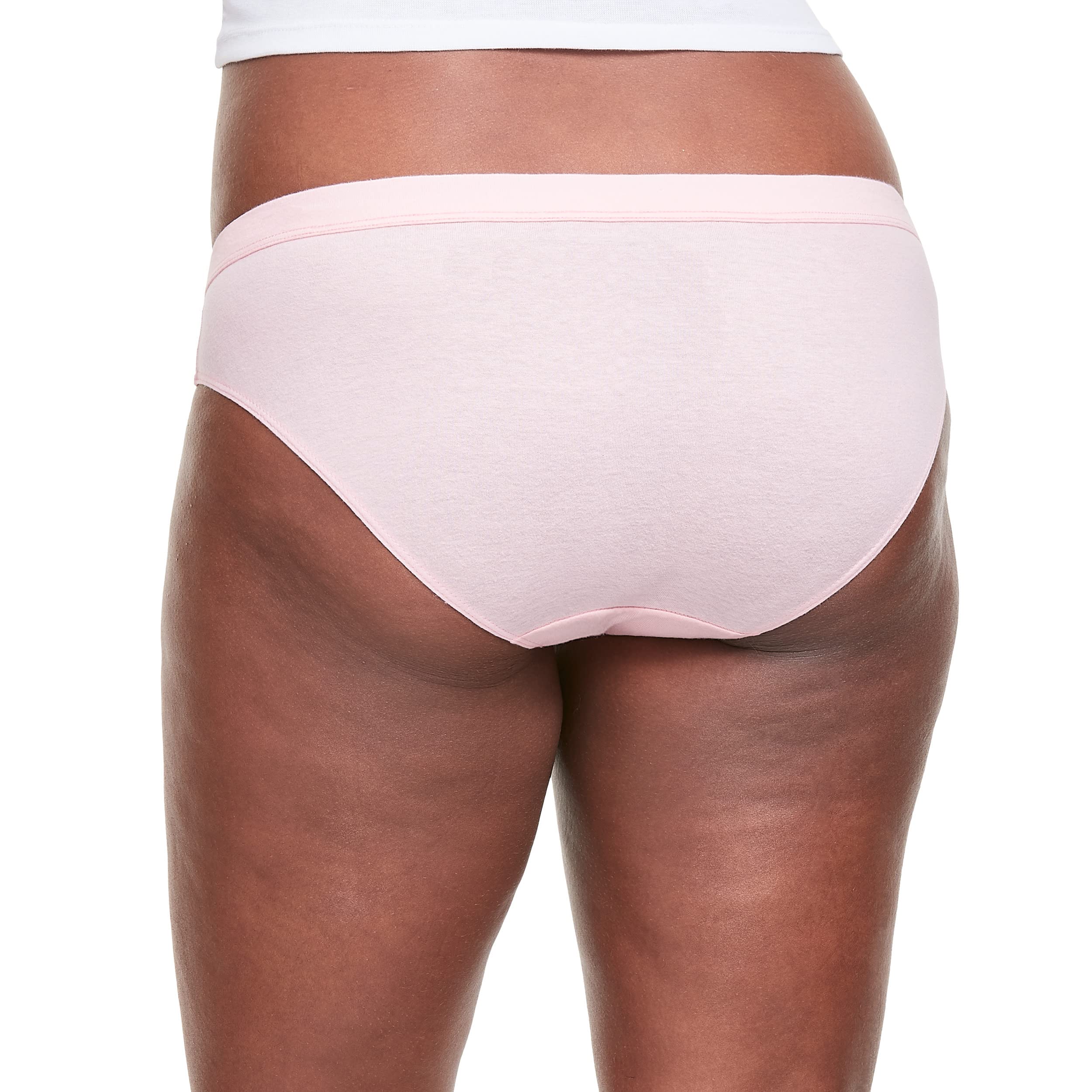 Hanes Women's Organic Cotton Panties Pack, ComfortSoft Underwear, 6-Pack (Colors May Vary)