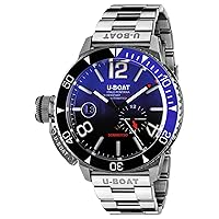 U-Boat Men's Analog Quartz Watch with Stainless Steel Strap mid-39780, Silver