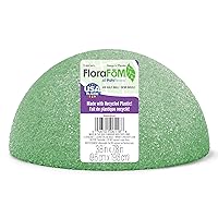 FloraFōM Half Ball 3.8 Inch x 7.8 Inch Green