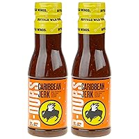 Buffalo Wild Wings Barbecue Sauces, Spices, Seasonings and Rubs For: Meat, Ribs, Rib, Chicken, Pork, Steak, Wings, Turkey, Barbecue, Smoker, Crock-Pot, Oven (Caribbean Jerk, (2) Pack)