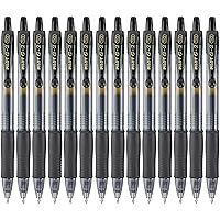 Pilot, G2 Premium Gel Roller Pens, Bold Point 1 mm, Pack of 14, Black