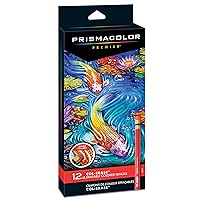 Prismacolor Col-Erase Erasable Colored Pencils, Adult Coloring, 12 Pack
