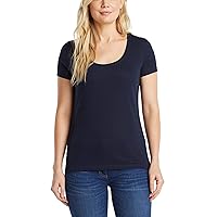 Nautica Women's Easy Comfort Scoop Neck Supersoft 100% Cotton Solid T-Shirt