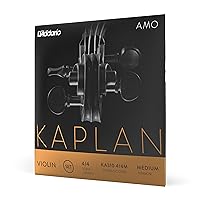 D'Addario Kaplan Amo Violin Strings - Full Set - KA310 4/4M - Violin Strings - 4/4 Scale, Medium Tension