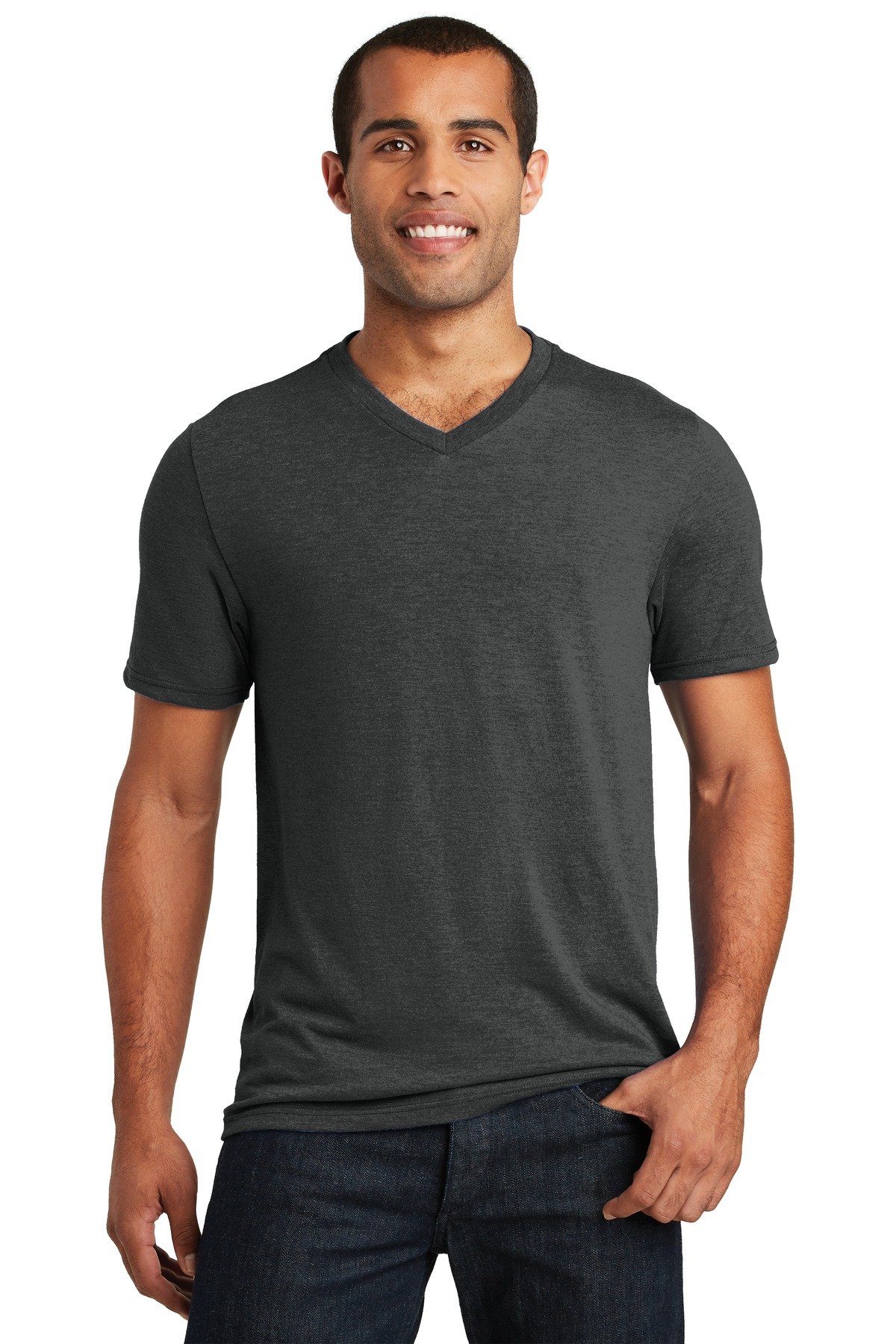 District Mens Perfect Tri V-Neck Tee (DT1350)