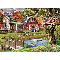 Buffalo Games - Country Life - Country Clubhouse - 1000 Piece Jigsaw Puzzle for Adults Challenging Puzzle Perfect for Game Nights - Finished Size 26.75 x 19.75
