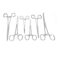 SURGICAL ONLINE SurgicalOnline Hemostat 6-Pack with 3 Curve and 3 Straight in 5