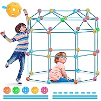 SANCO Fort Building Kit, Kids Toys,Sensory Toys, Crazy Forts,Building Toy for Kids Ages 4.8.12, Outdoors Toys, STEM Toys, Kids Tent Toys for Boys 4.5.6,Building Toys for Kids Ages 4-8