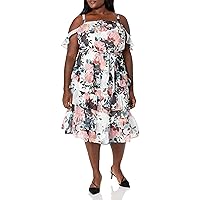 City Chic Women's Dress Holiday Floral