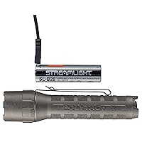 88613 PolyTac X USB 600-Lumen Multi-Fuel Professional Tactical Flashlight, Box, Black