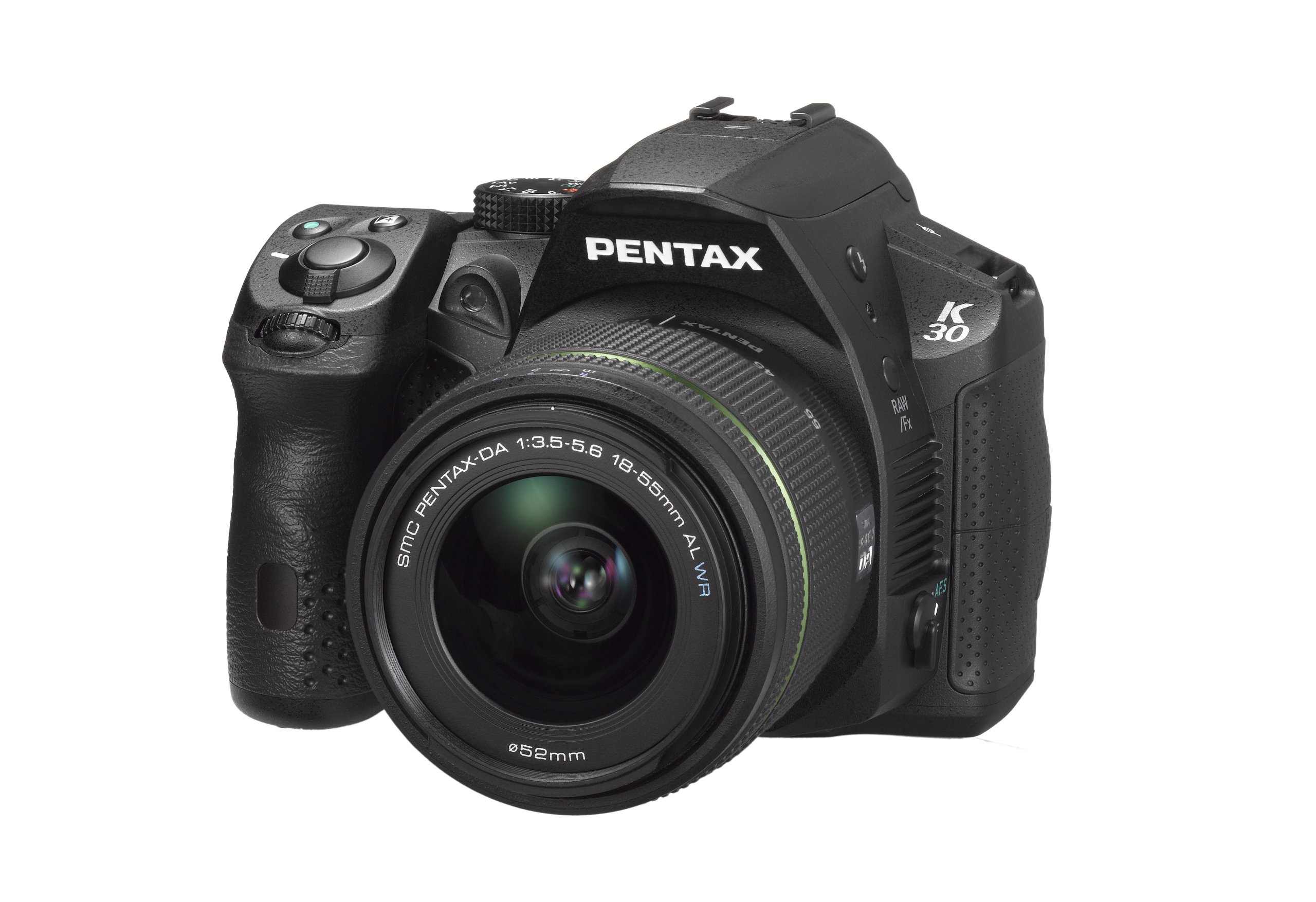 Pentax K-30 lens kit black w DA 18-55WR Weather-Sealed 16 MP CMOS Digital SLR with DA 18-55mm and 3-Inch LCD Screen (OLD MODEL)