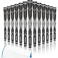CHAMPKEY Premium Rubber Golf Grips 13 Pack | High Traction and Feedback Rubber Golf Club Grips | Choose Between 13 Grips with 15 Tapse and 13 Grips with All Kits