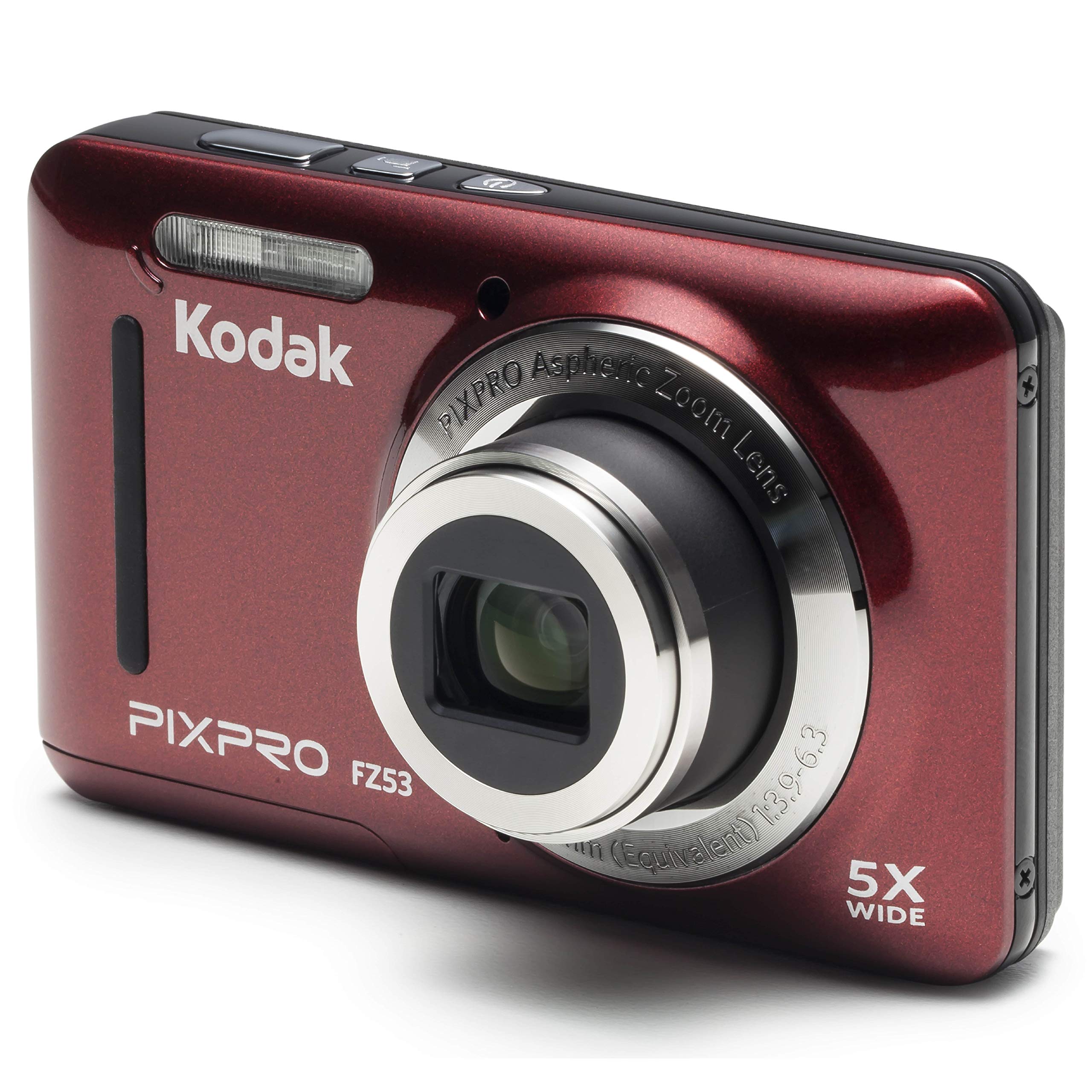 Kodak PIXPRO Friendly Zoom FZ53-RD 16MP Digital Camera with 5X Optical Zoom and 2.7