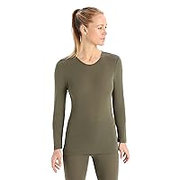 Icebreaker Women's 175 Everyday Cold Weather Base Layer Thermal Long Sleeve Crewneck T-Shirt