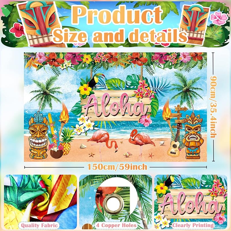 Mua Hawaiian Luau Party Decorations(161 Pcs), Tropical Summer ...