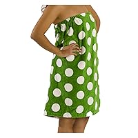 Terry Cotton Swimming Pool, Beach, and Spa Towel Wrap for Women, Apple Green - One Size
