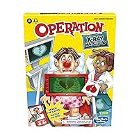 Hasbro Gaming Operation X-Ray Match Up Board Game for 2 or More Players, Matching Game for Kids Ages 4 and Up, with Lights and Sounds,Red