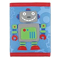 Stephen Joseph, Kids Unisex Wallet, Toddler Wallet for Boys and Girls with Applique Designs, Screen Printed Wallet with Zippered Coin Pocket, Firetruck