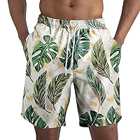 Swim Shorts Men Swim Trunks Quick Dry Bathing Suit Swimming Board Shorts Casual Hawaii Tropical Beach Swimwear