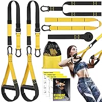 Home Resistance Training Kit, Resistance Trainer Fitness Straps for Full-Body Workout, Bodyweight Resistance Bands with Handles, Door Anchor, Heavy Duty Exercise Bands for Home Gym Workout Equipment