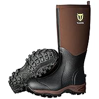 TIDEWE Rubber Neoprene Boots Men And Women, Waterproof Durable 6mm Neoprene Boot, Rain Boot Hunting Boot Arctic Outdoor Boot（Black, Brown & Next Camo G2）