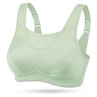 Wingslove High Impact Sports Bras for Women Plus Size Non Padded Wirefree Workout Bra Bounce Control