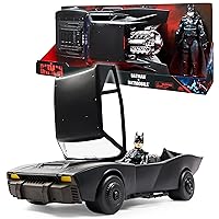 DC Comics, Batman Batmobile with 30-cm Batman Figure, The Batman Movie Collectible, Kids’ Toys for Boys and Girls Aged 4 and up