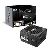 ASUS TUF Gaming 750W Gold (750 Watt, Fully Modular Power Supply, 80+ Gold Certified, ATX 3.0 Compatible, Military-Grade Components, Dual Ball Bearing, Axial-tech Fan, PCB Coating, 10 Year Warranty)