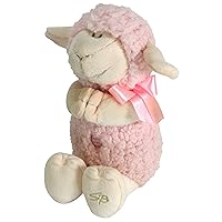 Stephan Baby Ultra Soft and Huggable Musical Praying Woolly Lamb, Pink, 11 inch