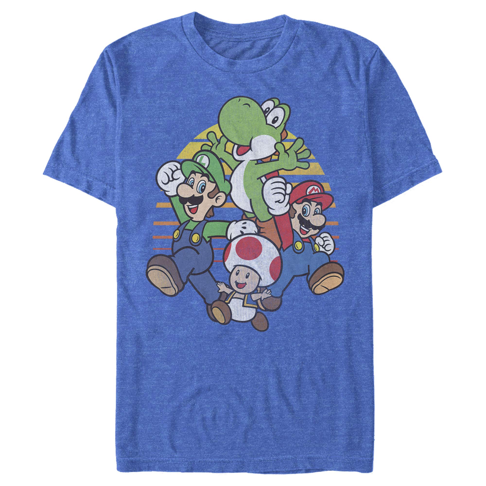 Nintendo mens Nintendo Mario and Friends Circle Retro T-shirt
