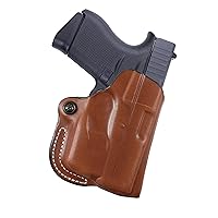 Desantis Mini Fits Glock 43 with Stream Light TLR6 Leather Right Hand Scabbard Belt Holster