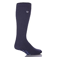 Men's Thermal Gripper Slipper Socks Size 7-12 US Deep Blue