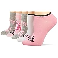 Barbie Women's 5 Pack No Show Socks