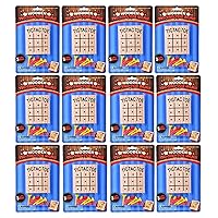 Bulk - 12 Tic Tac Toe Peg Games - Wooden Classic Game - Peg Puzzle Brain Teaser (1 Dozen)