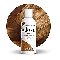 Adore Semi Permanent Hair Color - Vegan and Cruelty-Free Hair Dye - 4 Fl Oz - 046 Spiced Amber (Pack of 1)