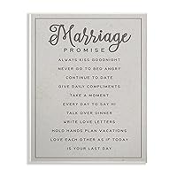 The Stupell Home Decor Collection Marriage Promise Wall Plaque Art, 10 x 0.5 x 15, Proudly Made in USA