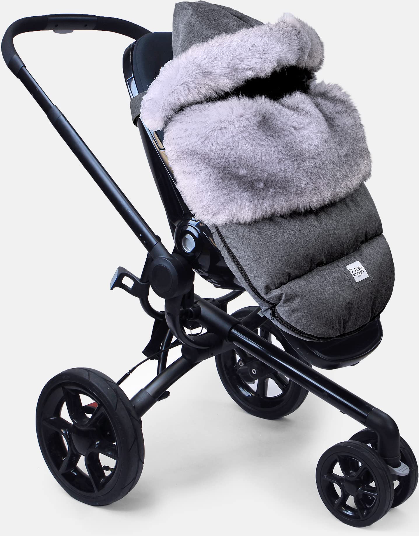 7AM Enfant Universal Stroller Footmuff - Water Repellent Winter Bunting Bag for Strollers & Car Seats, Soft Micro-Fleece & Plush lined Stroller Footmuff for Baby Boy & Girl | TundraPOD