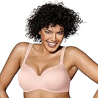 PLAYTEX Women's Secrets Coverage Underwire, Balconette T-Shirt Bra for Full Figures