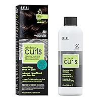 All About Curls 3N Licorice Loops (Dark Brown - Neutral Undertone) Permanent Hair Color (Prep + Protect Serum & Hair Dye for Curly Hair) - 100% Grey Coverage, Nourished & Radiant Curls
