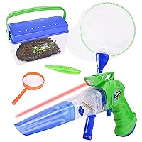 Wild Adventure Nature Gift Pack Includes Bug Habitat, Bug Sucker, Net, 1 Magnifying Glass, Tweezers, Educational Toys, Bug Catcher Kit, Kids Science Boys Gifts, Nature Learning, Complete Kit, 3+