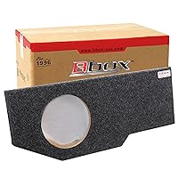 Atrend Bbox Single 12 Inch Subwoofer Sealed Enclosure - Fits 2002 - 2018 Dodge Ram Quad Cab - Carpeted Car Subwoofer Boxes & Enclosures -Subwoofer Box Improves Audio Quality, Sound and Bass-Charcoal