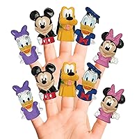 Disney Mickey Mouse & Friends 10 Piece Finger Puppet Set Party Favors, Educational, Bath Toys, Floating Pool Toys, Beach Toys, Finger Toys, Playtime