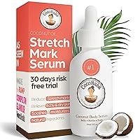 CocoBaba Coconut Stretch Mark Serum|Natural Stretch Mark Remover and Prevention|Stretch Mark Creme|Paraben-free|Belly Creme Body care for Pregnancy and Postpartum