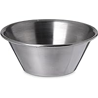 Carlisle FoodService Products Sauce Cup Sauce Bowl for Catering, Kitchen, Restaurant, Stainless Steel, 1.5 Ounces, Silver, (Pack of 144)