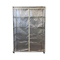 Storage Shelving Unit Cover See Through Mesh PVC, fits Racks 36